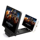 3D увеличитель для экрана телефона стереоскопический усиления Настольный складной кожаный Кронштейн мобильный телефон держатель планшета держатель dropshippin