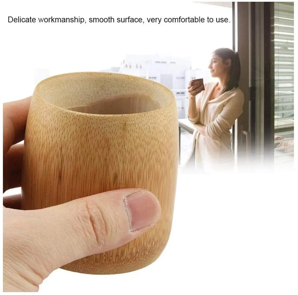 Деревянный держатель для зубной щетки чашки чая из натурального бамбука