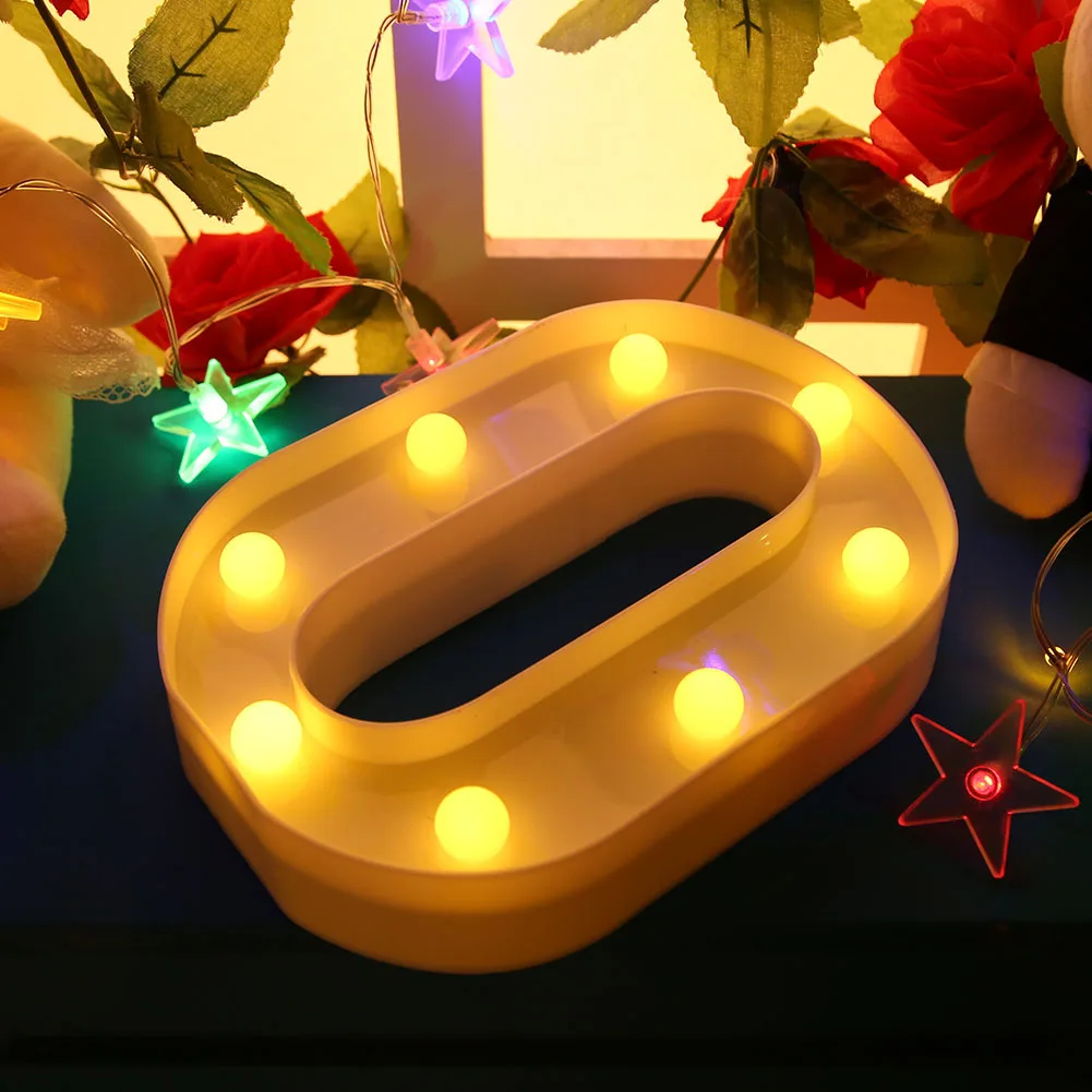 

3D LED Night Lamp Letter Symbol Sign Letter LED Night Light Home Decoration Light for DIY Party Wedding Valentine's Day Gift