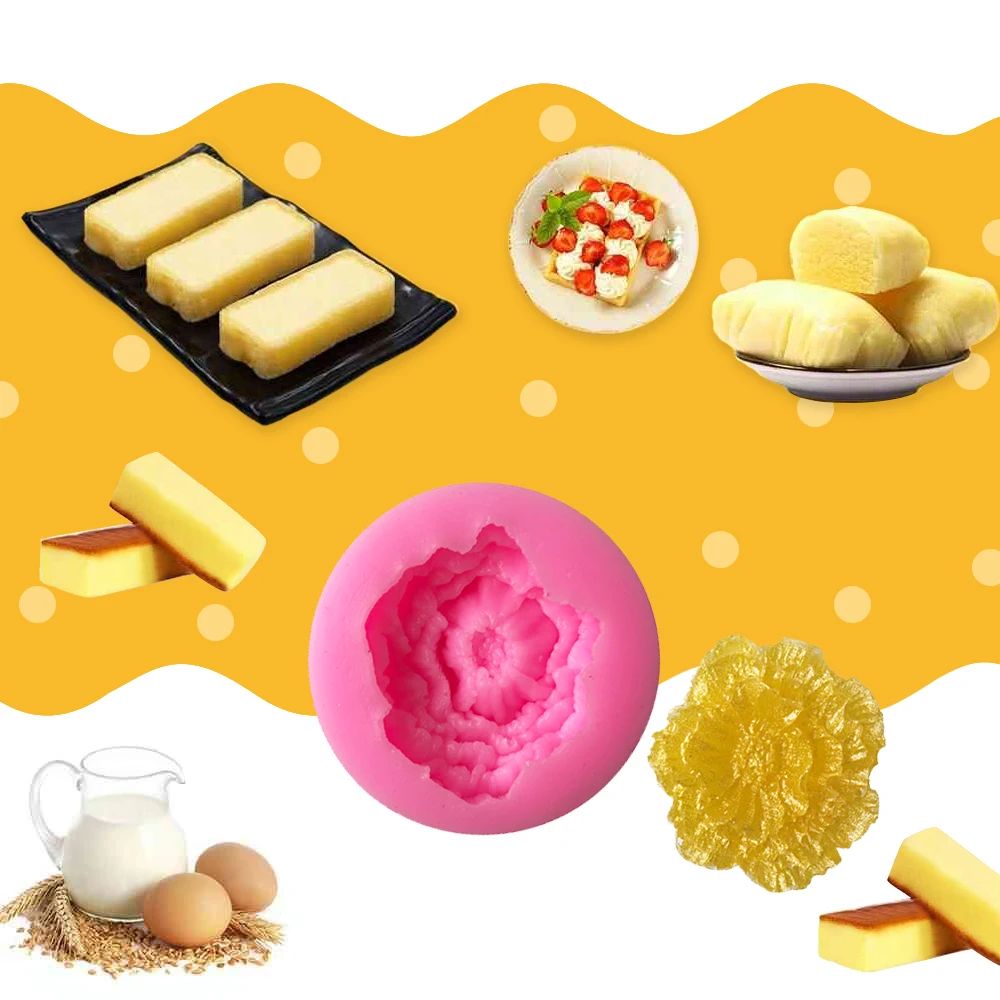 Красивые пионы сахарные формы силиконовая кружевная форма DIY помадка торт