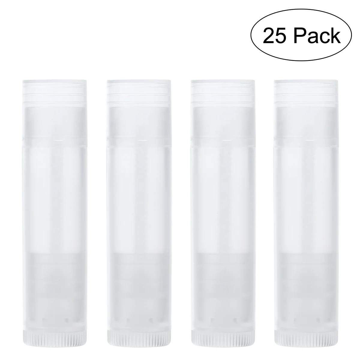 

ROSENICE 25pcs New Lip Balm Tubes with Caps