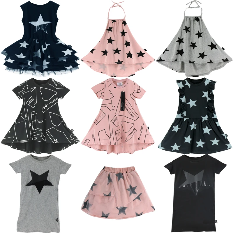 2020 brand girls summer dress for kids dresses Short sleeve Pink fashion baby Birthday party girl clothes 2-10 year |