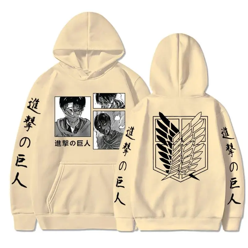 

Мужская Спортивная Толстовка LeviAckerman, толстовка с рисунком из аниме «атака на Титанов», 2022