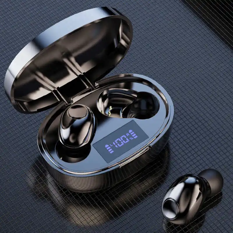 

Беспроводные Bluetooth 5,1 наушники со светодиодным дисплеем, наушники-вкладыши, спортивные стереонаушники Hi-Fi с микрофоном