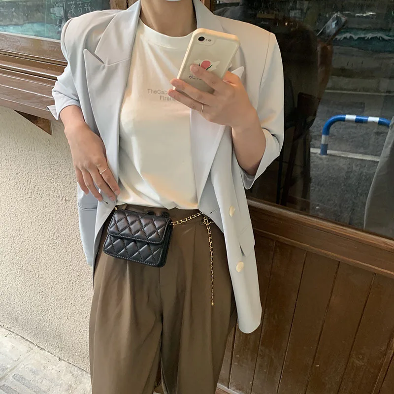 Новая миниатюрная сумка с переводными бусинами дамская сумочка на пояс и цепочке