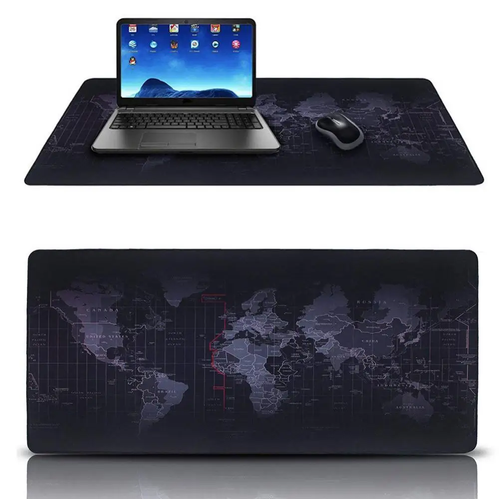 

80% Off World Map Pattern Thicken Rubber Laptop Computer Gaming Mouse Keyboard Pad Mat