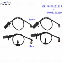 2 Pairs Front + Rear brake pad wear sensor 4M0615121R 4M0615121P For AUDI Q7 4MB Volkswagen 4V1 Brake induction wire Replacement