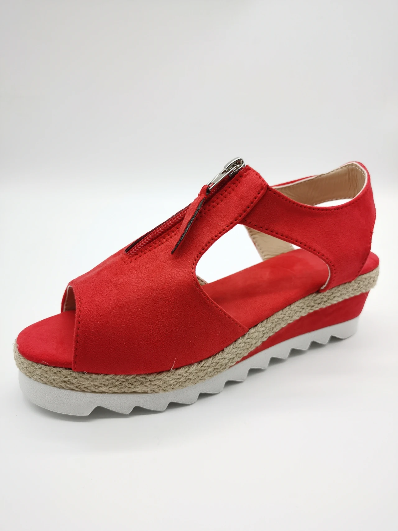 

Ladies Sandals Solid Color Open Toe Ladies Flat Shoes 2021 Summer New Non-slip Zipper Retro Women's Shoes Zapatos De Mujer