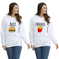 friends french fry women hoodies sweatshirt jacket autumn casual oversized hoodie pullover plus size 4xl fashion clothes
