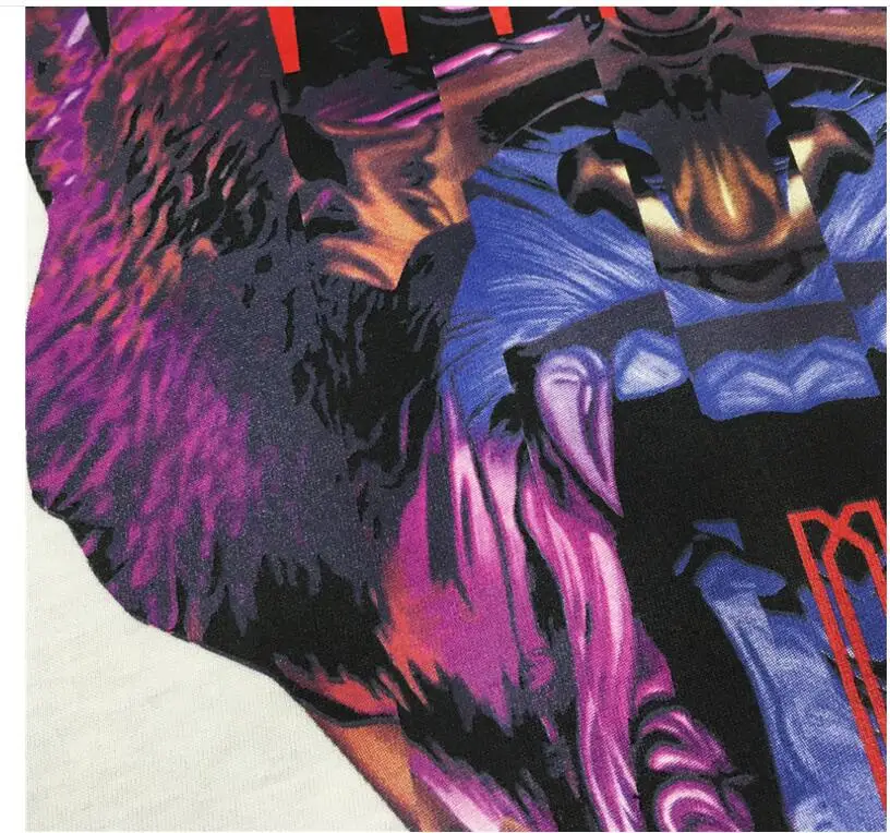 

19ss New Novelty Punk Men Violent orangutan T Shirts T-Shirt Hip Hop Skateboard Street Cotton T-Shirts Tee Top kenye #C2