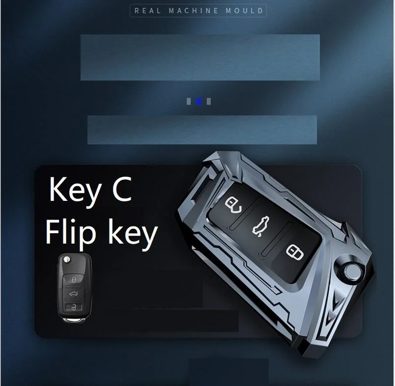 

Zinc Alloy Car Key Case Key cover For VW Volkswagen Jetta Golf 4 5 6 Polo Bora Passat B5 B6 Bag