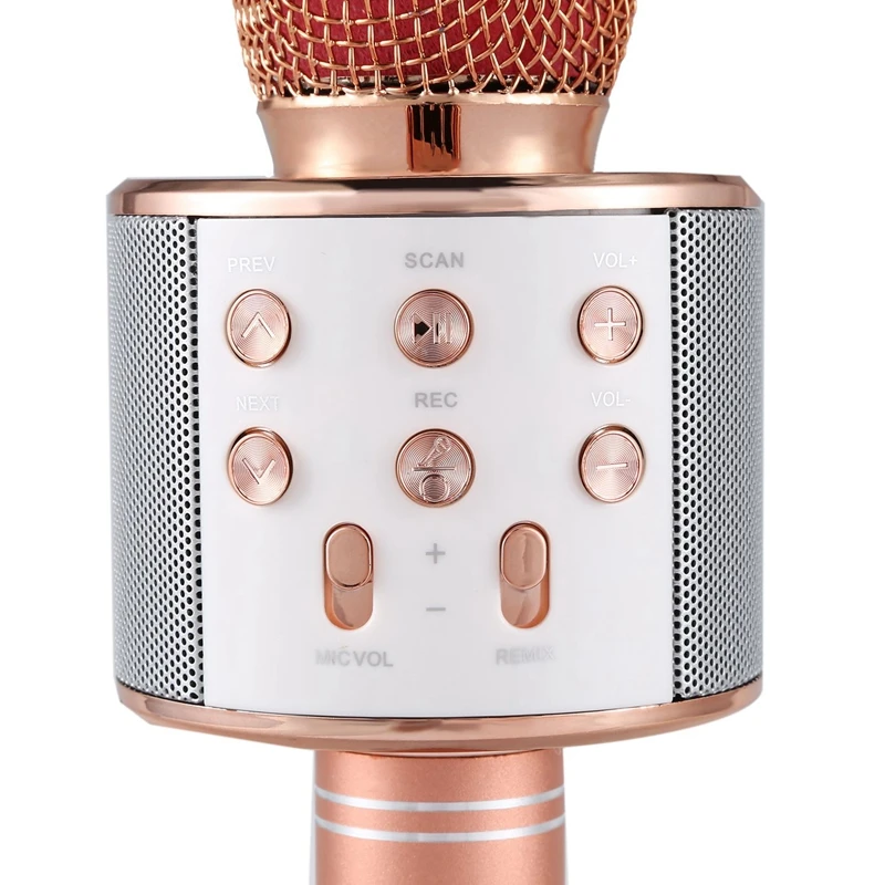 Беспроводной караоке микрофон Портативный Bluetooth мини домашний KTV для