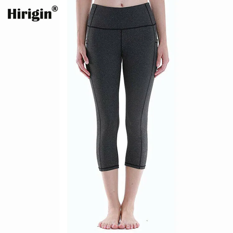 Sexy Women High Waist Leggings Gothic Trousers Sports Pants Plus Size Black Capris Sportswear New Fitness | Женская одежда