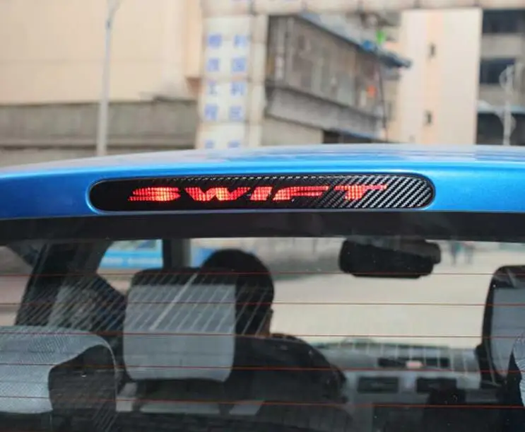 

( used for Suzuki Swift ) ,High brake light sticker, car logo, warning, 3d carbon fiber, free shipping