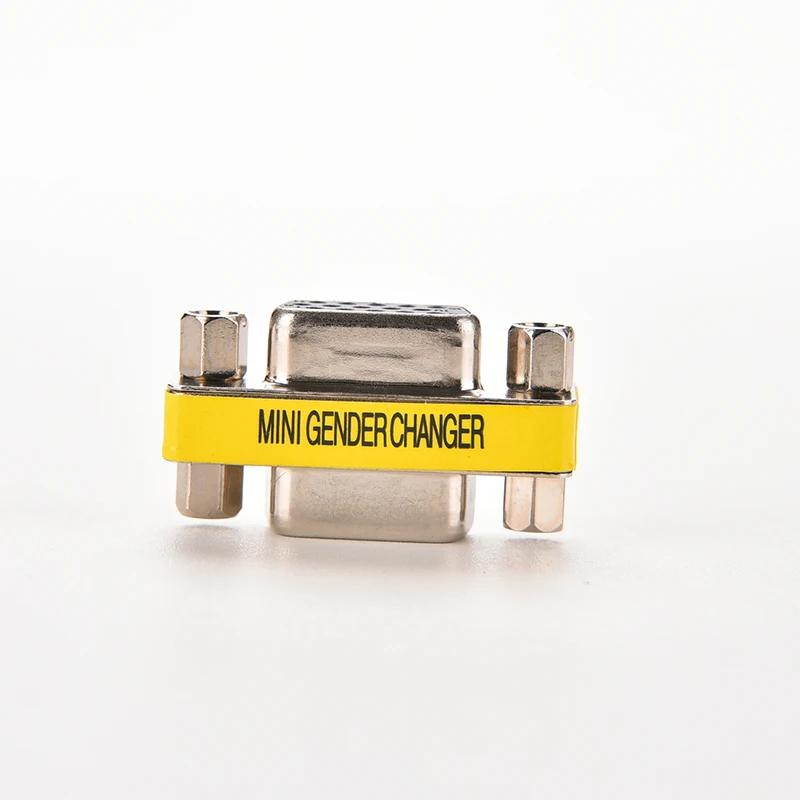 15 pin D Sub VGA SVGA мини адаптер для смены пола разъем M/M F/F M/F HD15|Коннекторы и разъёмы| |