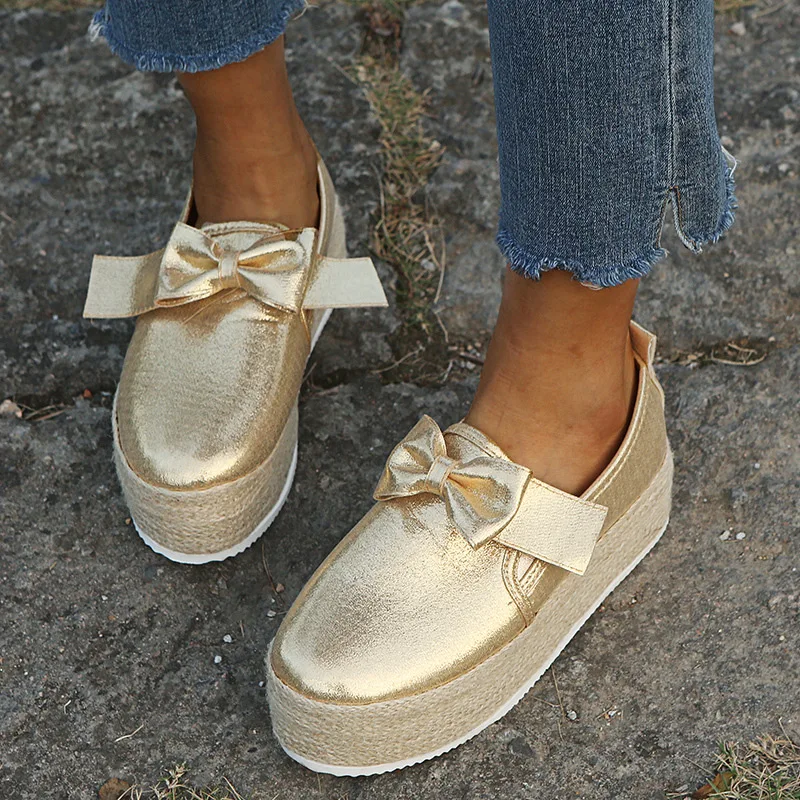Женские криперы Обувь на платформе Весенняя женская обувь плоской подошве