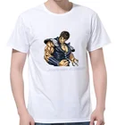 Мужская хлопковая футболка с короткими рукавами, футболка с изображением великолепного кулака Северной Звезды, Kenshiro Hokuto no Ken, аниме, звездная манга, мужская одежда