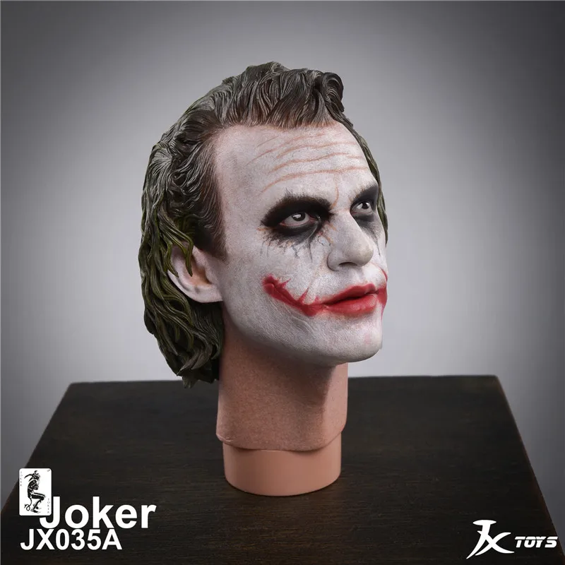 В наличии JXTOYS 035 1/4 весы мужской фигуры аксессуар Темный рыцарь Джокер голову