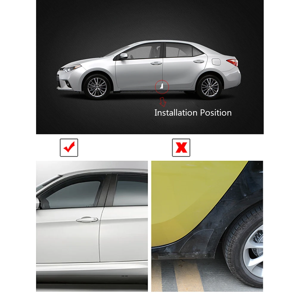 LEEPEE силиконовая угловая Крышка для автомобильной двери с защитой от царапин и