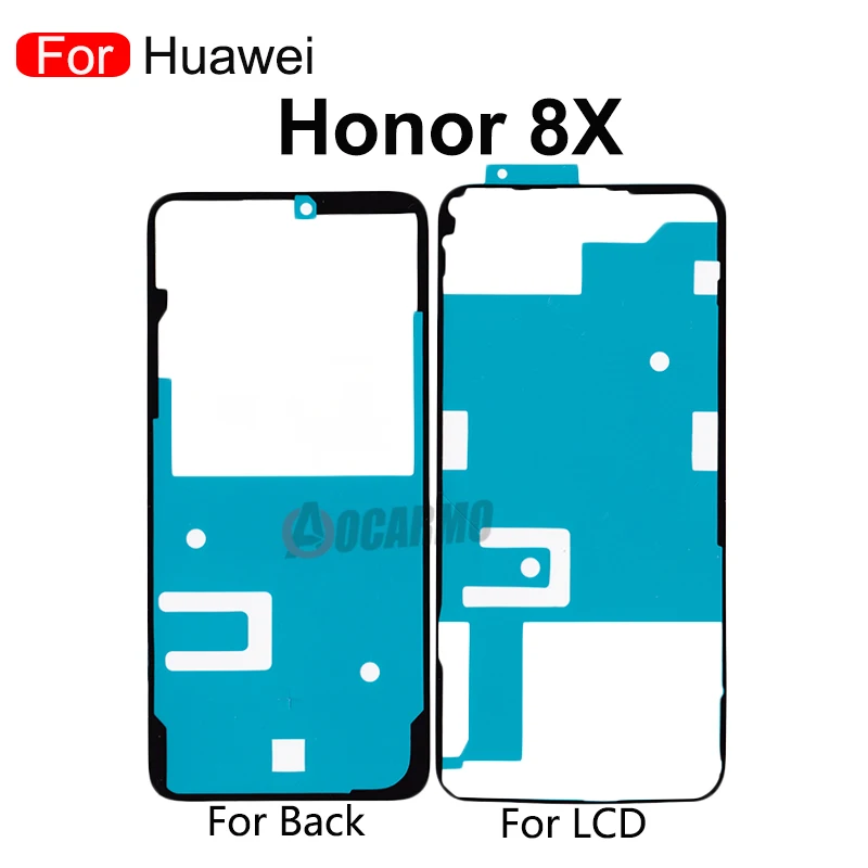 Фото Полный набор клея для Huawei Honor 8X задняя крышка и передняя наклейка клейкая лента Полный набор клея для Huawei Honor 8X задняя крышка и передняя наклейка клейкая лента