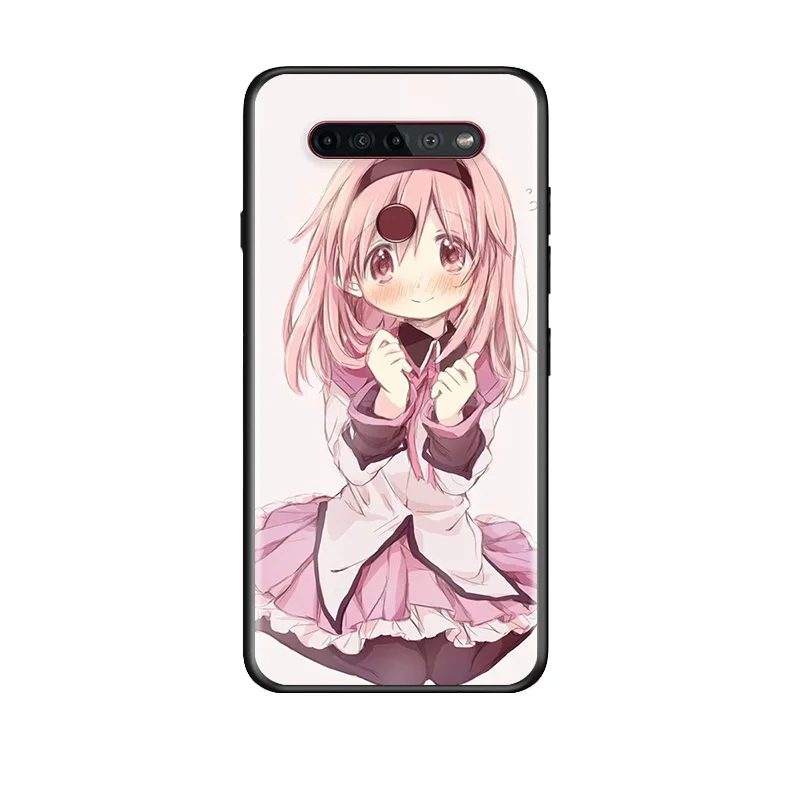 

Anime Game Magia Record For LG G8 V30 V35 V40 V50 V60 Q60 K40S K50S K41S K51S K61 K71 K22 ThinQ 5G TPU Silicone Black Phone Case
