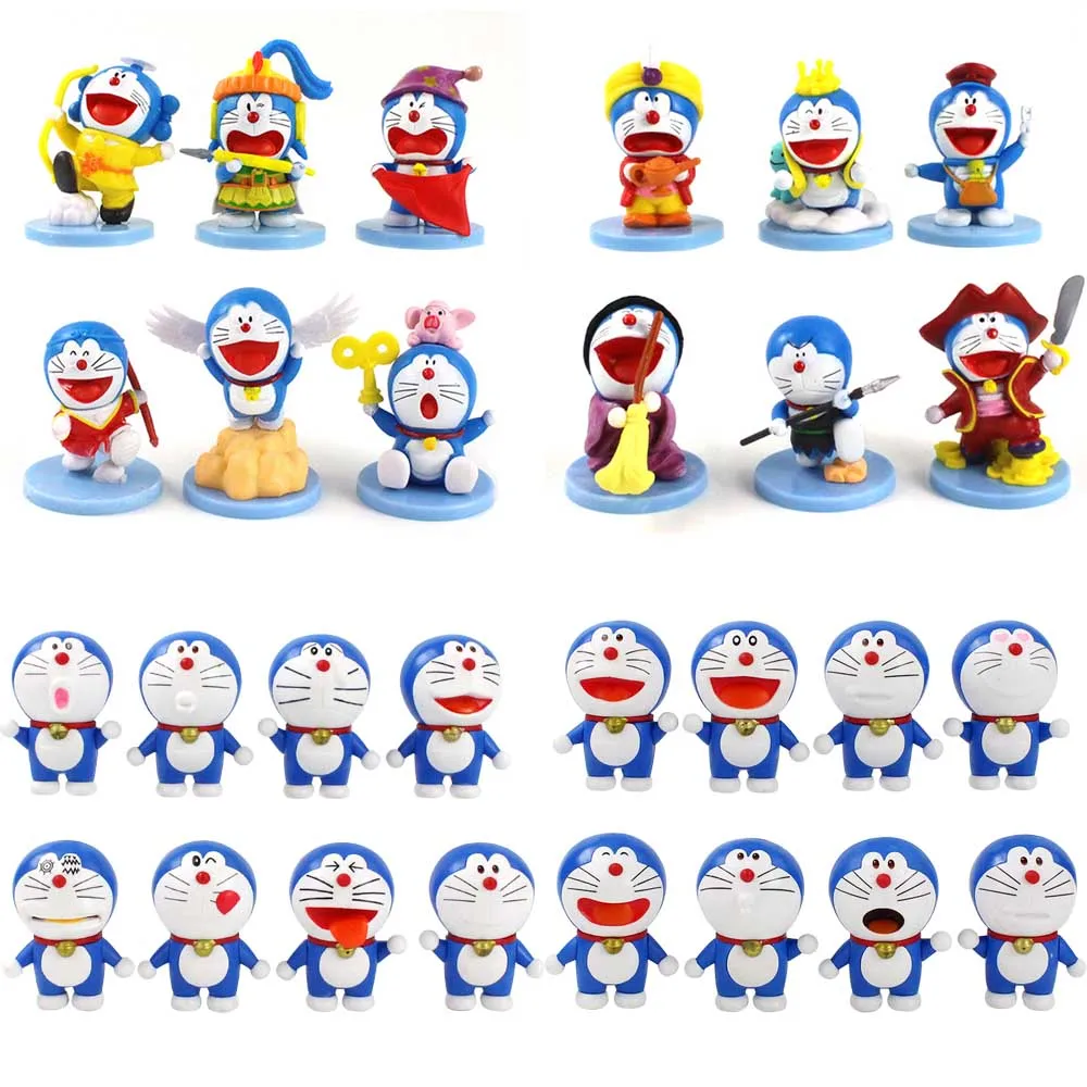 Аниме фигурка Doraemon игрушки Nobita Nobi Minamoto Shizuka 5A Takeshi Honekawa Suneo ПВХ модель куклы