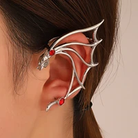1pc statement flying dragon frog animals clip on earrings ear cuff for women ear wrap earcuff cartilage earring gothic jewelry