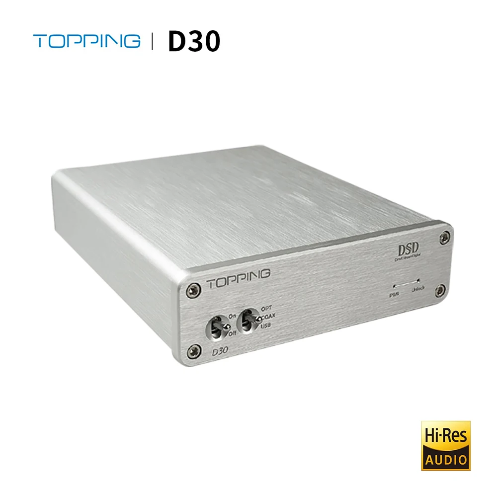 TOPPING D30 HIFI DSD DAC декодер усилителя CS4398 XMOS USB аудио коаксиального оптического - Фото №1