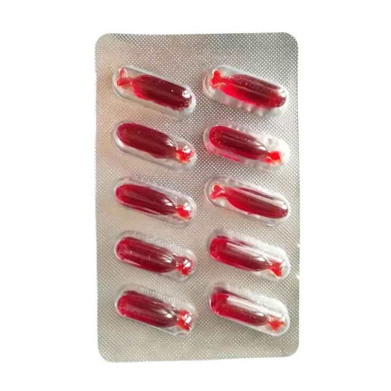 10pcs Halloween Fake Blood Capsule Pills Vampire Horror Funny Joke Prank Trick Cosplay Fancy Makeup Accessories