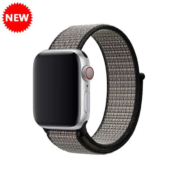 Heart blue lava Ремешок для Apple Watch, ремешок для Apple Watch 5, 4, 44, мм, 42 мм, iwatch band 3, 2, 5, 42 мм, 38 мм, Спортивная петля, correa, нейлоновый ремешок для часов - Цвет ремешка: Heart blue lava