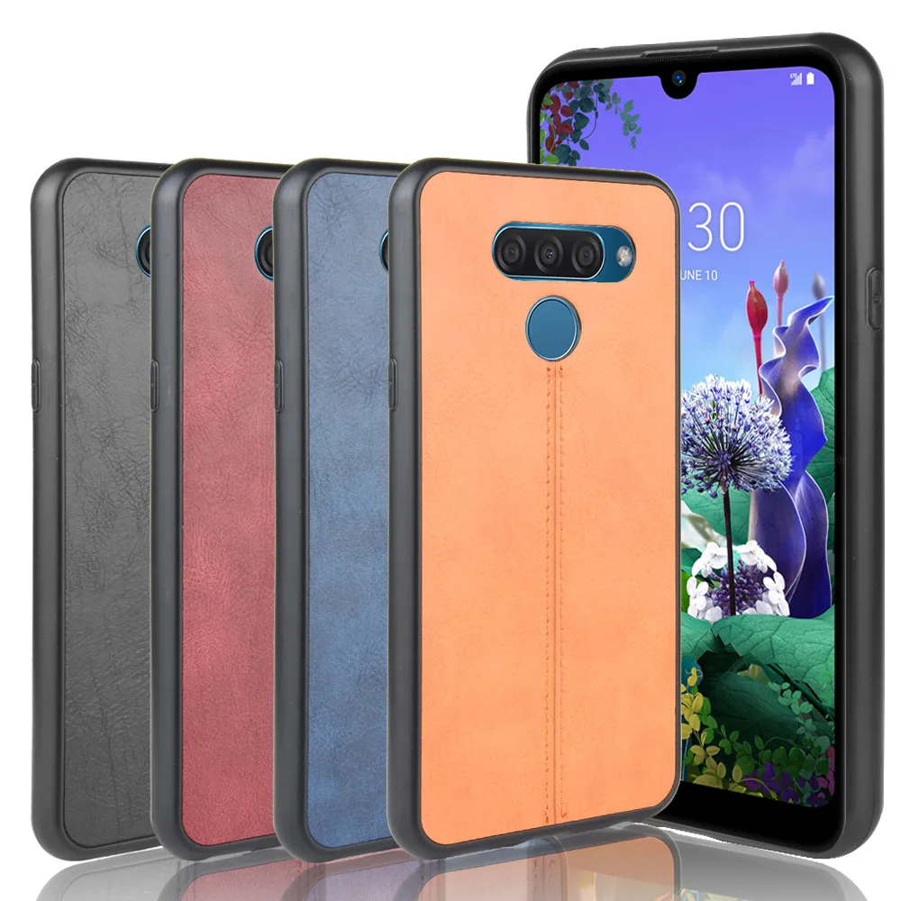 Для LG K50 LM X520HM чехол K50/Q60 шовный материал из телячьей кожи с закругленными краями