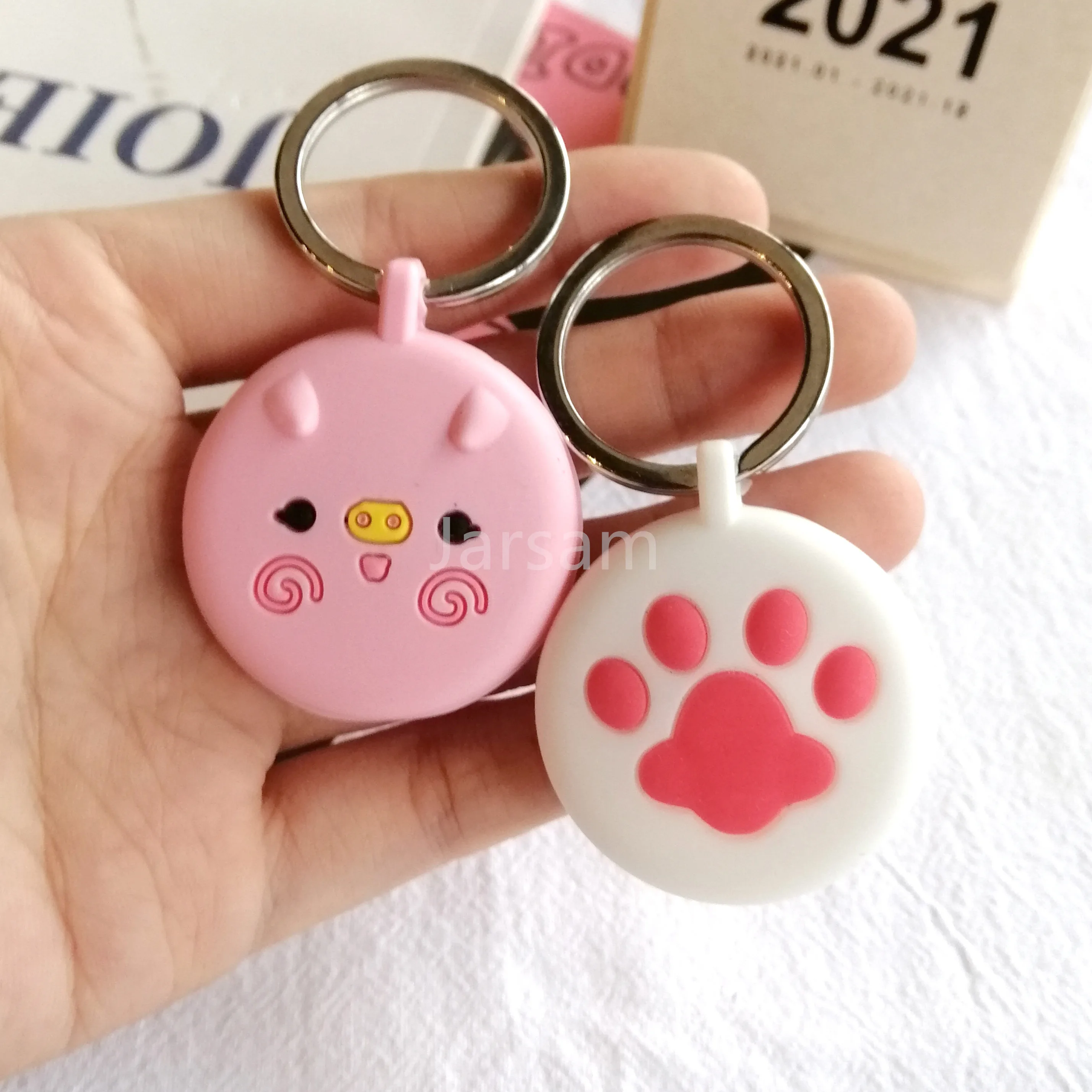 

Cartoon Case For Airtag Case Silicon Cute Cat Locator Tracker Protective Sleeve Cover For Airtags Keychain Protection Cove