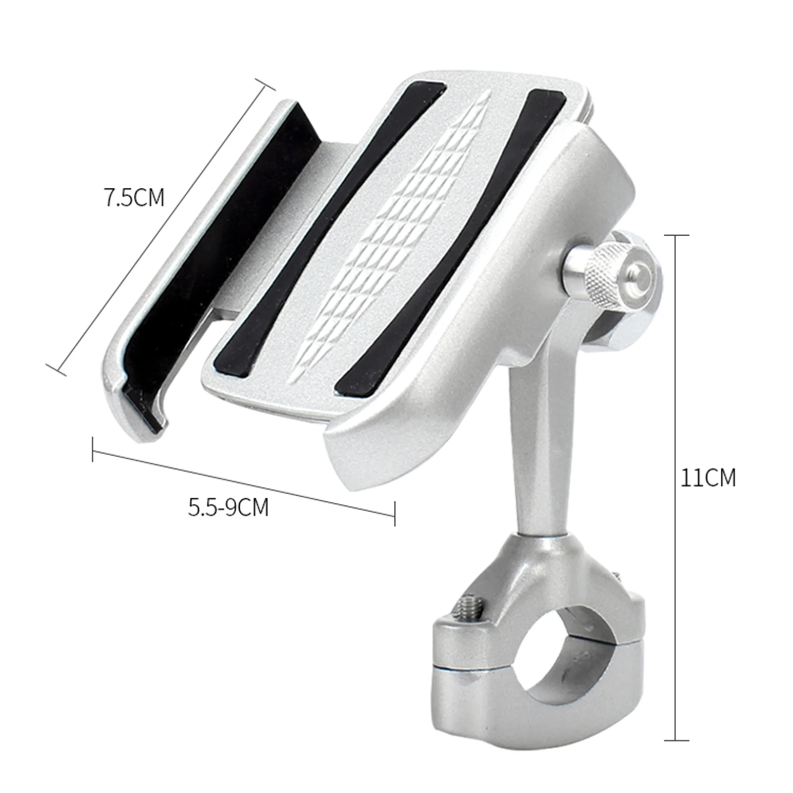 

Bicycle Motorcycle Phone Mount, 360 Rotation Motorcycle Phone Bracket Universal Bike Phone Holder Handlebar Clip Stand