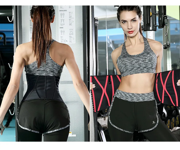 

Luren Shapers 13 Bone Punching Breathable Waistband Shaping Sports Body Belly Band Fitness Latex Corset Waist Trainer