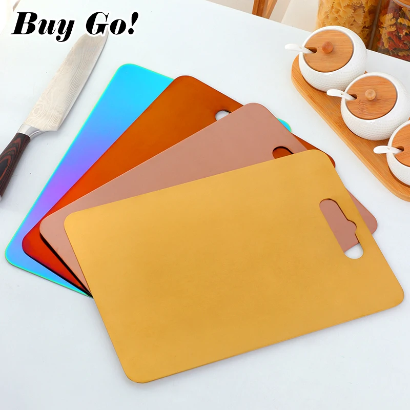 Прочная разделочная доска из нержавеющей стали нескользящая кухонная