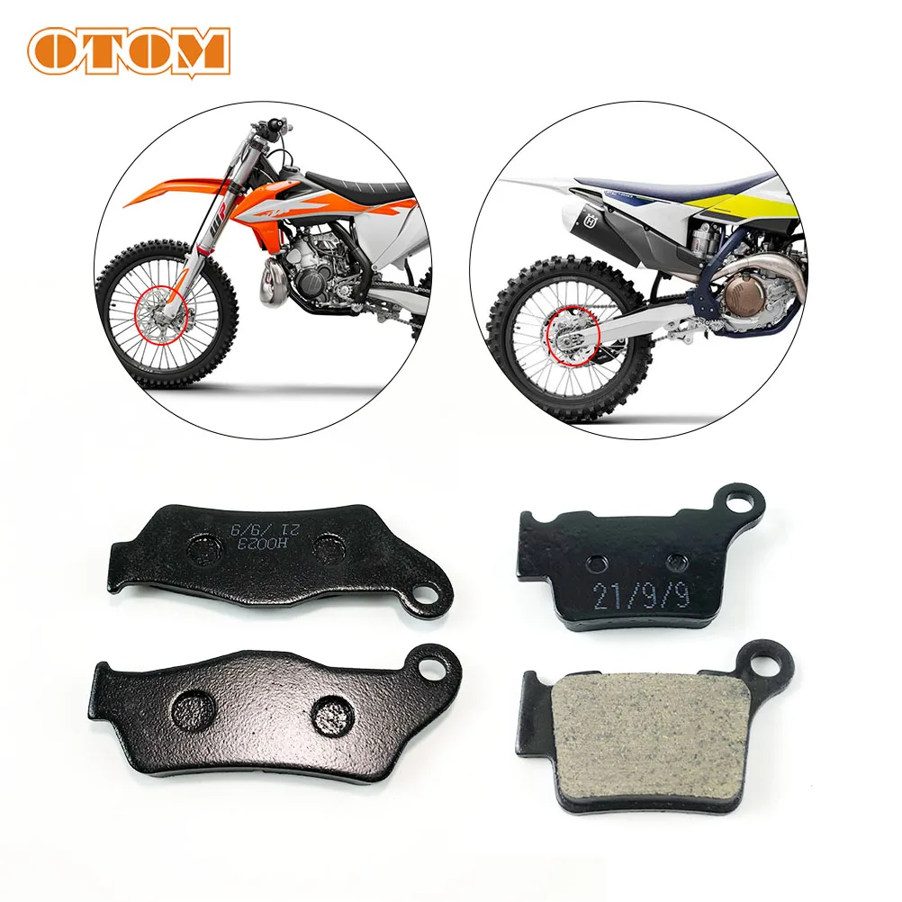 

OTOM Motorcycle F04/R04 Front Rear Ceramic Brake Pads Disc Brake Shoes For KTM 125SX 150XCW EXCF HUSQVARNA FC FE TX 77713030000