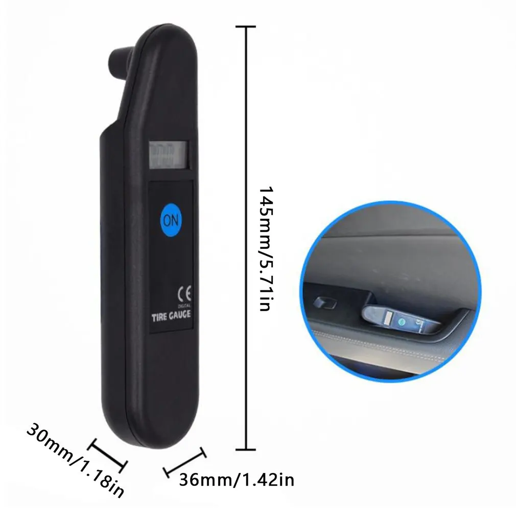 

Digital Car Tire Tyre Air Pressure Gauge Meter LCD Display Manometer Barometers Tester For Car Truck Bike