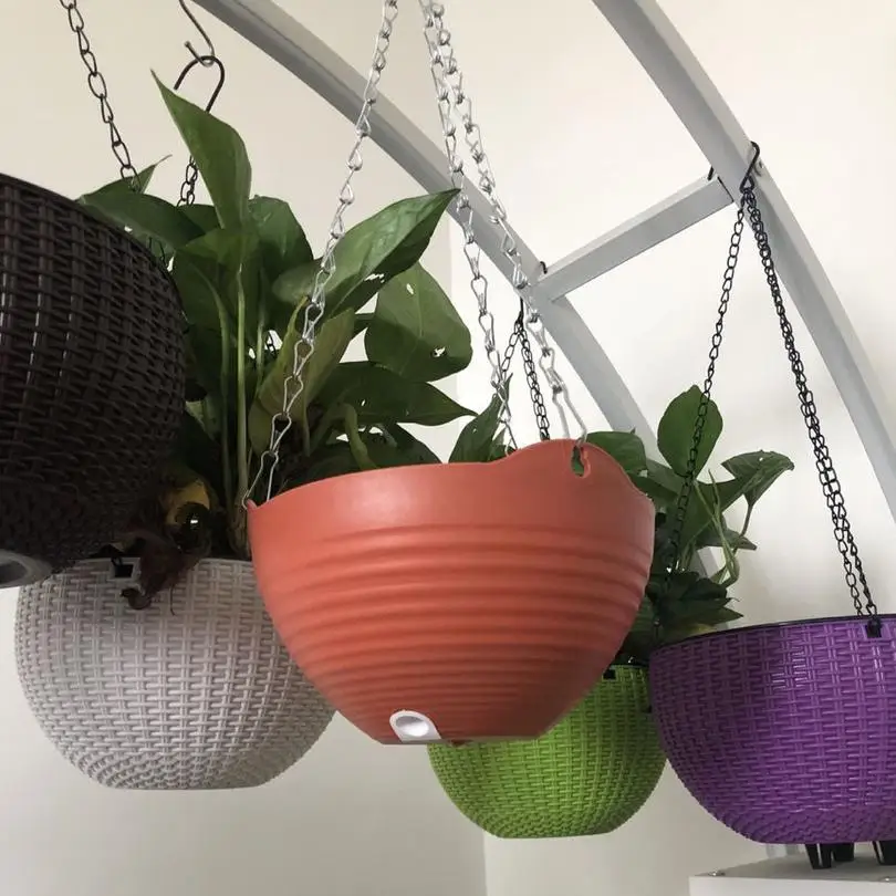 Chlorophytum Flower Pot Simple Plastic Hanging Green Rose Hook | Дом и сад