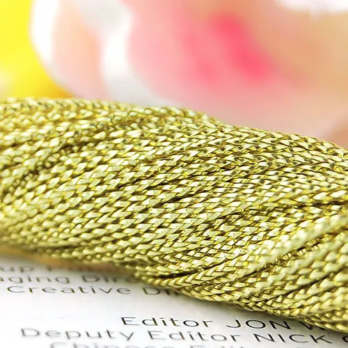 Прочная нить шнур для ювелирных изделий многофункциональный золотой