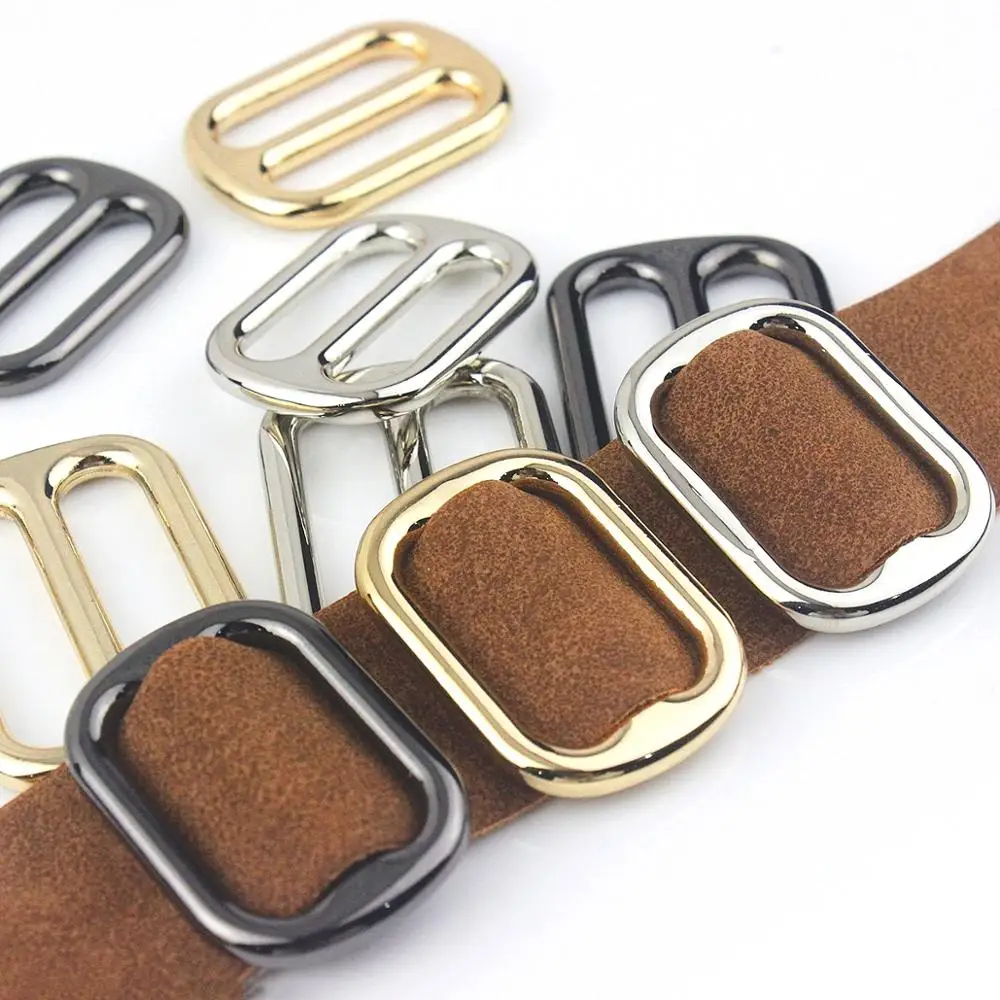 

1piece Metal Tri Glide Slide Buckle Middle Center Bar Adjuster Buckle for Leather Craft Bag Strap Belt Webbing 25/32/38mm
