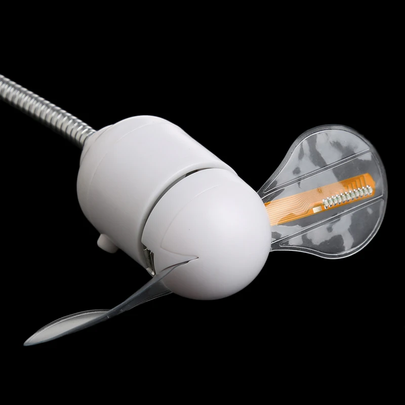 

USB LED Light Flexible Fan Cooling DIY Program Editable Message For PC Laptop