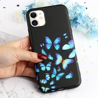 butterfly soft case for apple iphone 11 pro max 7 8 plus x xr xs 6 6s se2020 s 12 mini slim fashion phone back cover coque capa