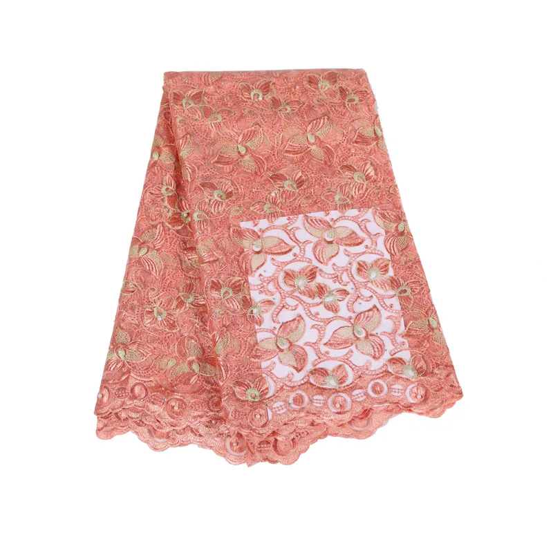 Французская нигерийская кружевная ткань высокого качества свадебная