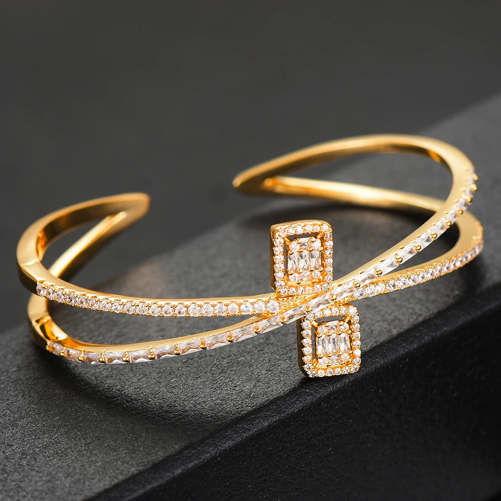 Jimbora Модный Оригинальный Браслет манжета ювелирные изделия для женщин полная