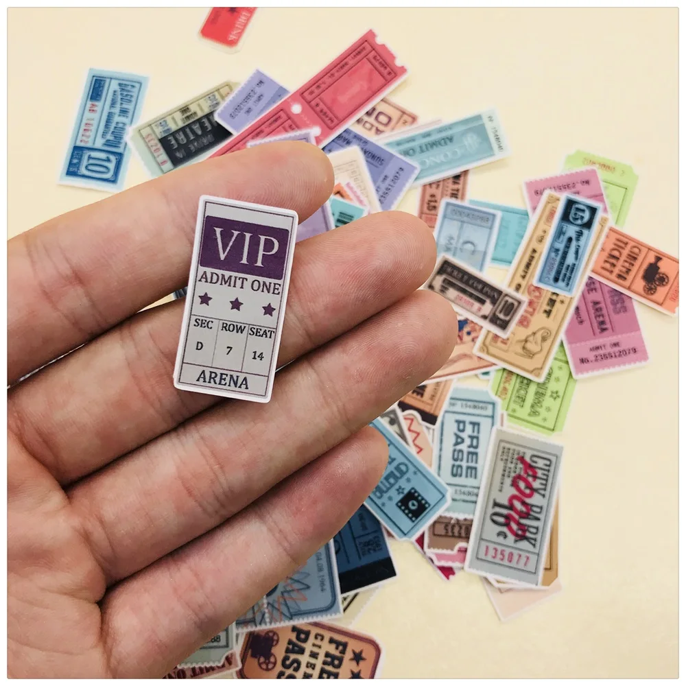 78 шт./лот наклейка на ярлыки для винтажных билетов DIY альбом скрапбукинга