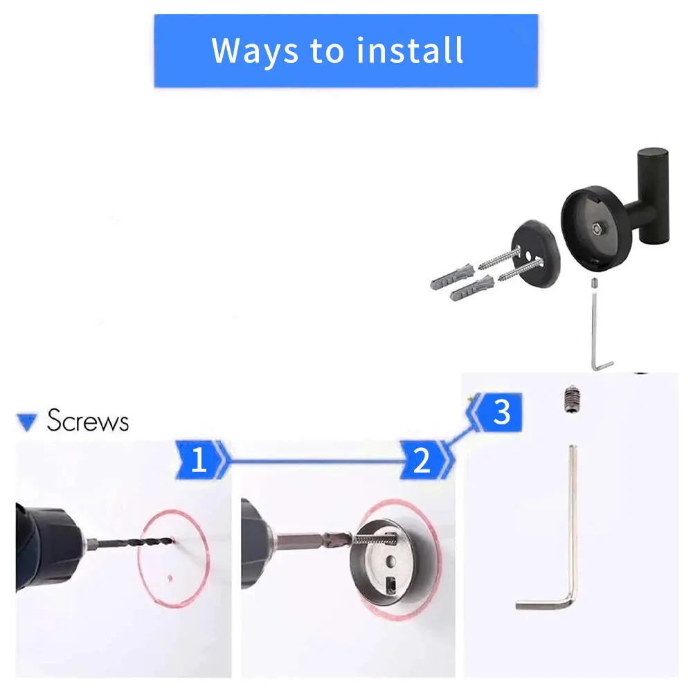 

2PCS Bathroom Towel Hook Stainless Steel Wall Coat Robe Rustproof Hook Heavy Duty Door Hanger For Kitchen Hardware Black