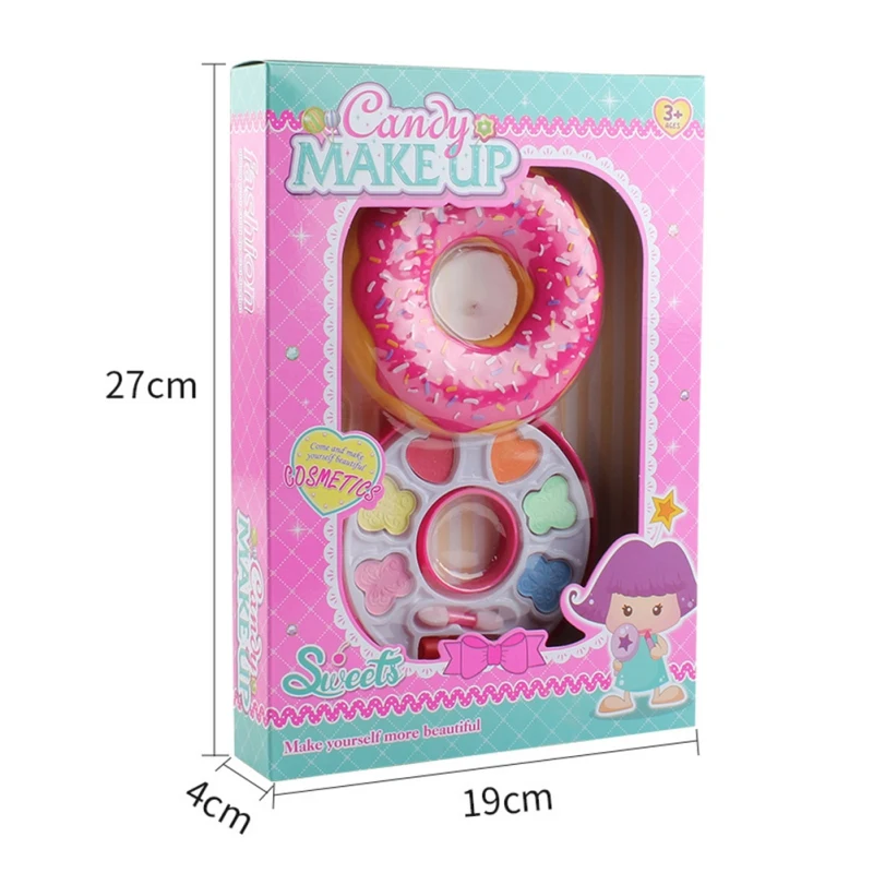 Non-toxic Toys for Children Girls Makeup Sets Pretend Play Preschool Kids Donuts Safety Beauty Kits Christmas Present Hot | Игрушки и