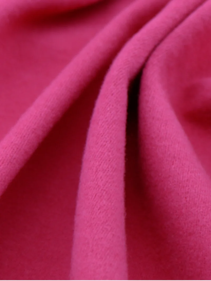 Ширина 66 дюймов толстый хлопок и лайкра шлифованный ткань вязаная эластичная без