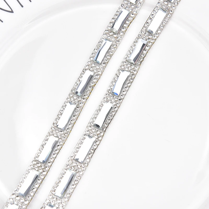 5 ярдов/партия стразы для горячей фиксации кристаллы отделка сетка свадебная