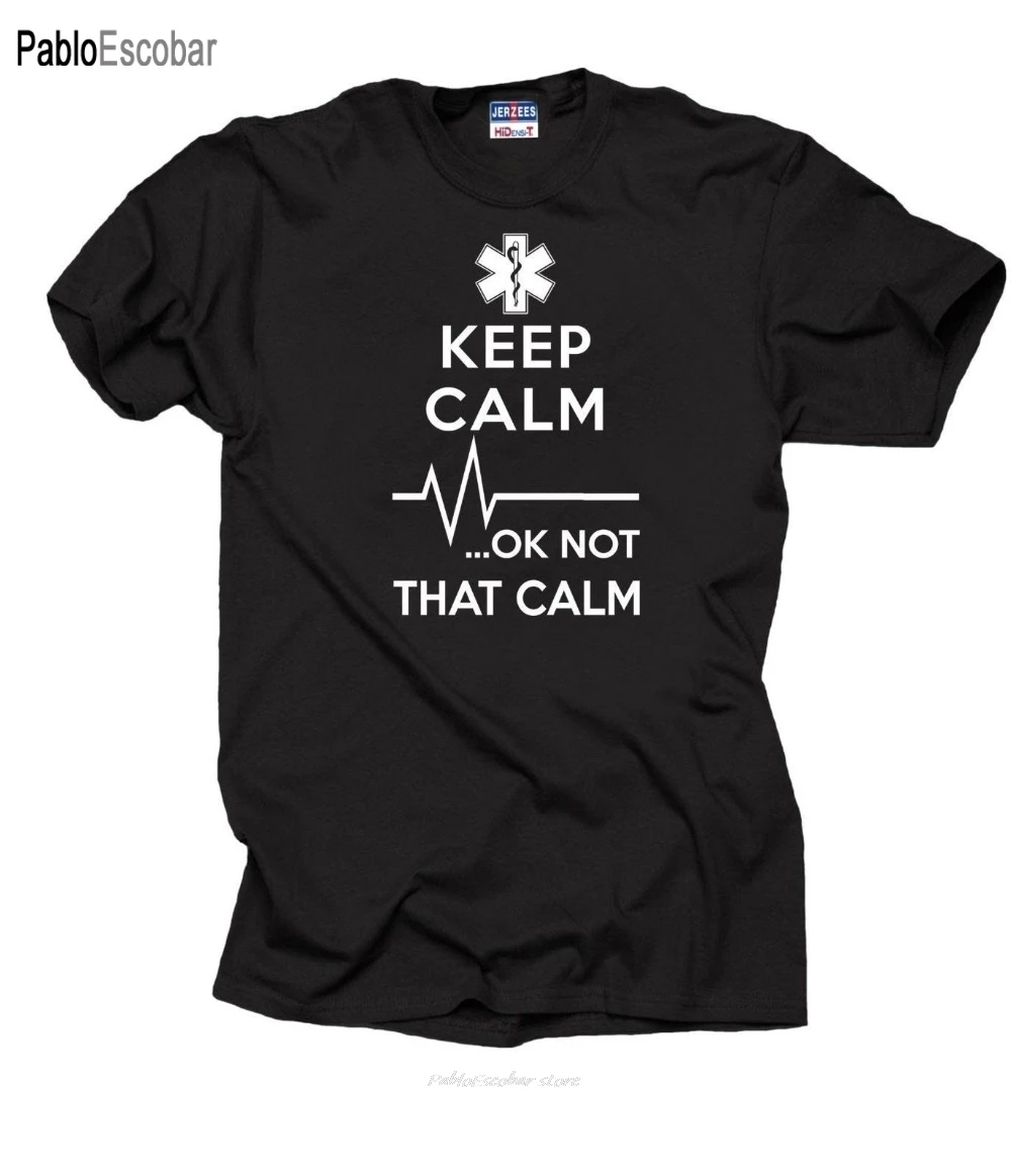 Надпись Keep Calm...Ok Not That Calm футболка Футболка Ems летняя брендовая одежда 100%